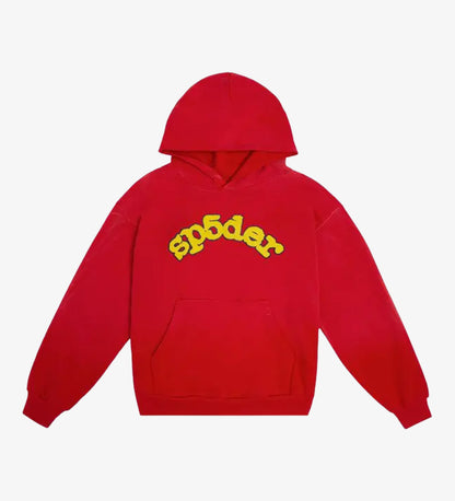 SP5DER OG LOGO HOODIE RED