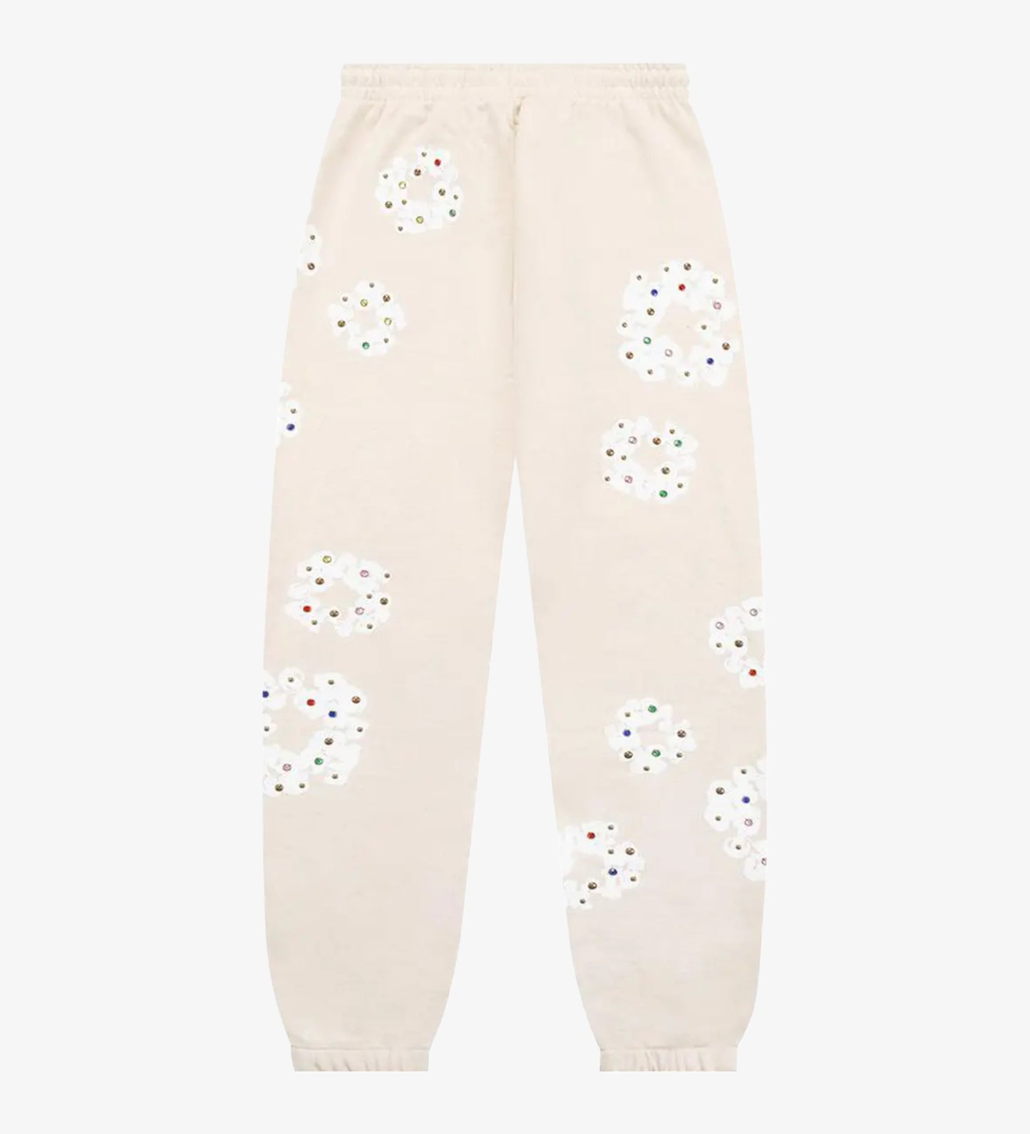 DENIM TEARS RHINESTONE WREATH SWEATPANTS OATMEAL