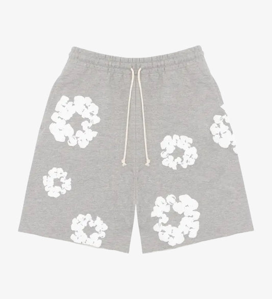 DENIM TEARS COTTON WREATH SHORTS GREY