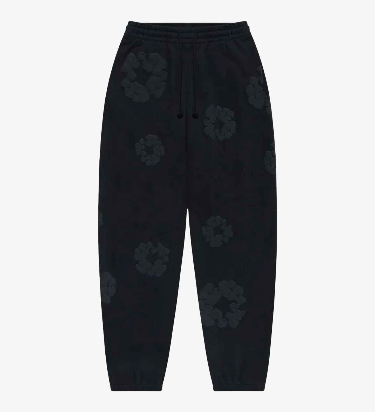 DENIM TEARS COTTON WREATH SWEATPANTS  BLACK MONOCHROME