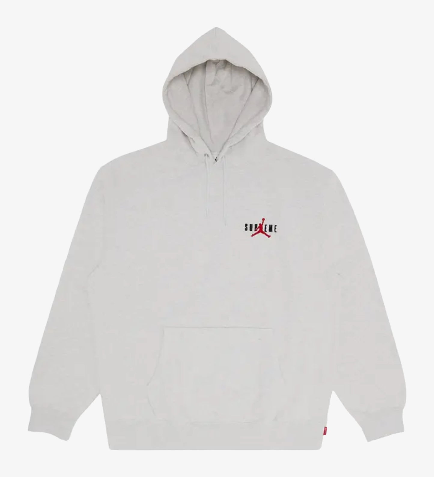 SUPREME X JORDAN HOODIE ASH GREY